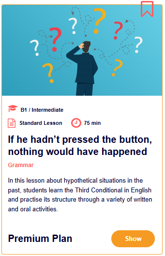 An ESL Brains lesson on the third conditional.